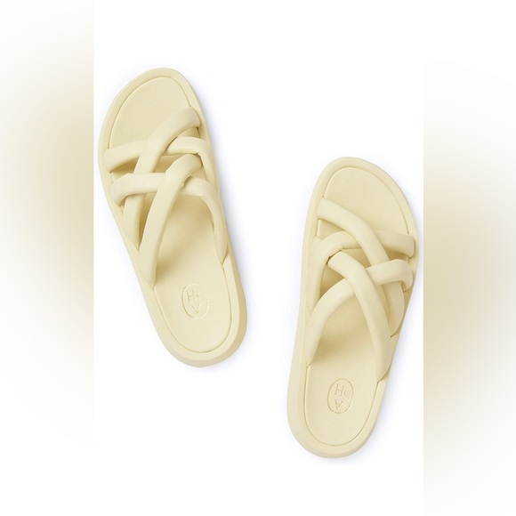 ASH Vanessa Skylight Puffy Yellow Leather Sandals 38 - Picture 2 of 9